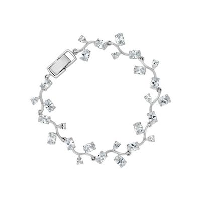 Silver vine wave bracelet